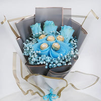 Thumbnail for Blue Roses and Rochers Bouquet