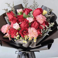 Thumbnail for Crimson Red & Pink Bouquet