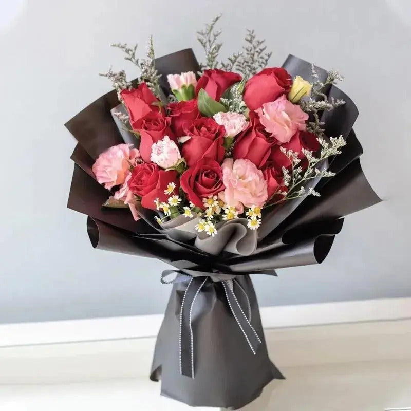 Crimson Red & Pink Bouquet