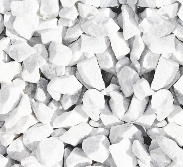 White Marble Gravel 1-2cm – Natural Elegance for Garden Landscaping