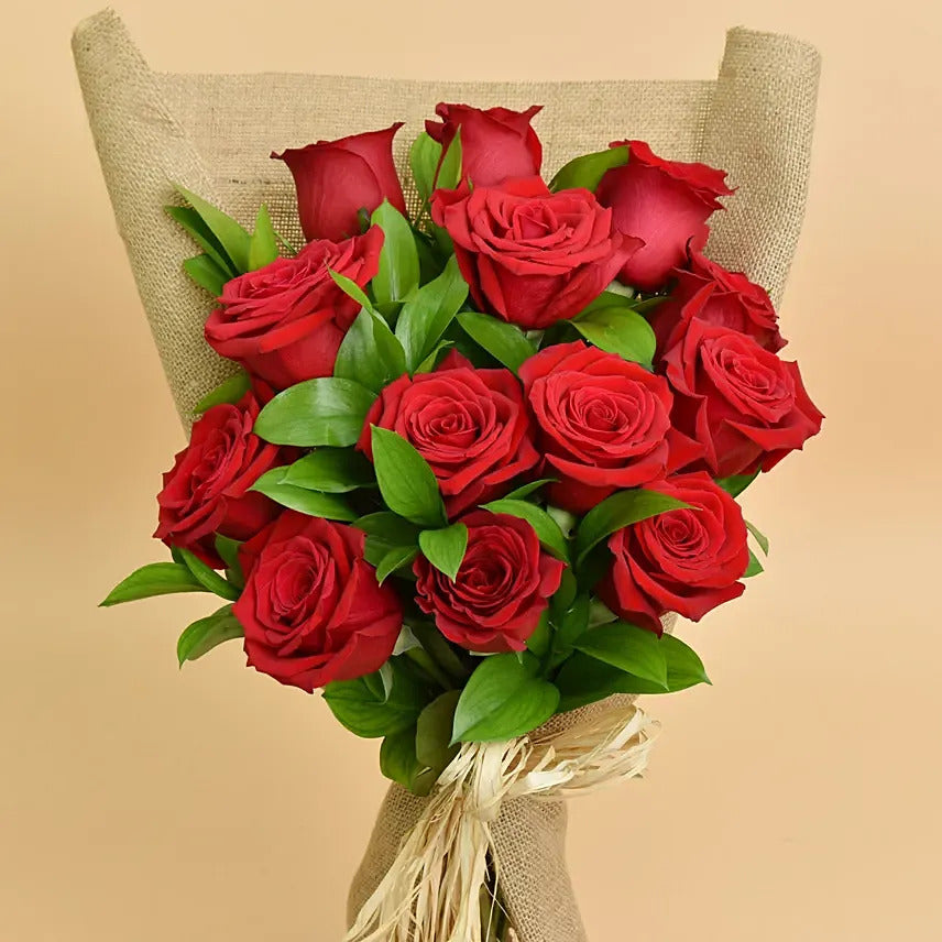 12 Red Rose Love Bouquet