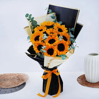 Thumbnail for Charismatic Sunflowers Beautifully Tied Bouquet