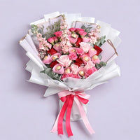 Thumbnail for Pink Petals and Chocolates Bouquet