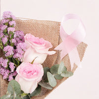 Thumbnail for Pink Ribbon Rose Bouquet