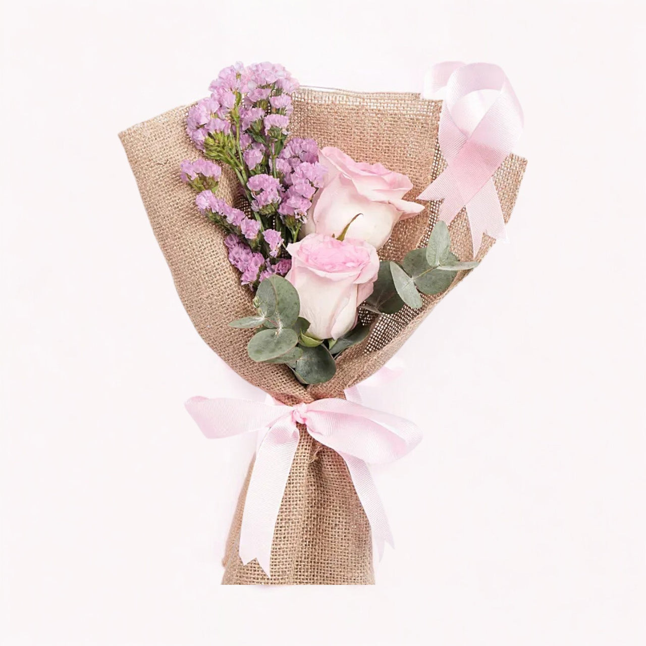 Pink Ribbon Rose Bouquet