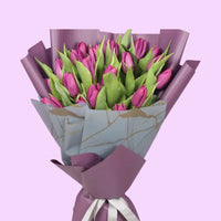 Thumbnail for Purple Beauty 21 Tulips Bouquet