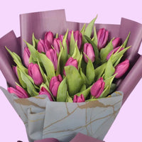 Thumbnail for Purple Beauty 21 Tulips Bouquet