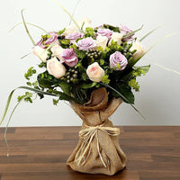 Thumbnail for Purple and Peach Rose Bouquet