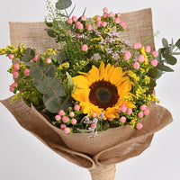 Thumbnail for Ravishing Sunflower and Hypericum Bouquet